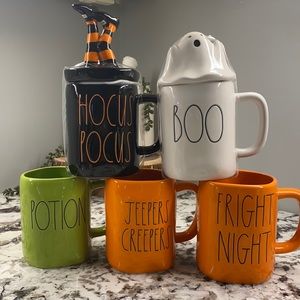 rae dunn halloween set of 5